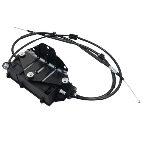 Heavy Duty Electric Parking Brake Actuator Control Motor Built Tough As Nails For Bmw X5 E70 And X6 E71 with cables and metal housing.