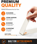 Value Pack Masking Tape 0.75 Inch Wide By 55 Yards Per Roll 10 Rolls Total 550 Yards Beige White Color 45-degree peel demo