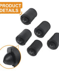 Get Your Ride Quiet Again With This 5 Pack Car Hood Stop Buffer Rubber Bumpers For Nissan Altima Models From 2019 To 2025 Featuring Premium Durable Rubber Pad Material That Totally Stops Annoying Chirp And Squeak Noises Caused By Loose Panels. Black rubber hood stop bumpers, 5 pack, close-up