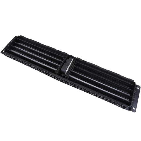 Top Tier Front Lower Active Grille Shutter With Electric Motor for Quick Slide In Direct Swap; black plastic assembly.