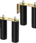 2 Pack 6 Inch Slide Gate Guide Roller With L Bracket Universal Sliding Gate Rollers Adjustable Fit For Sliding Gates Doors And Garage Doors Galvanized Steel Weather Resistant Rust Proof Hardware Kit