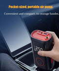 Cordless Tire Inflator Air Compressor For Land Rover Range Rover Electric Mla Flex Ev 2025 2026 with digital gauge, compact designed for easy use.