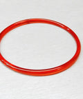 Premium Red Rubber Drive Belt For Mini Drill Press Straight Shot Transmission Strap on silver background