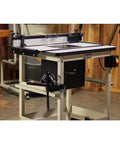 Dust Collection Box for Router Table with Fully Enclosed Metal Construction, integrated airflow vents, and 4 inch dust port
