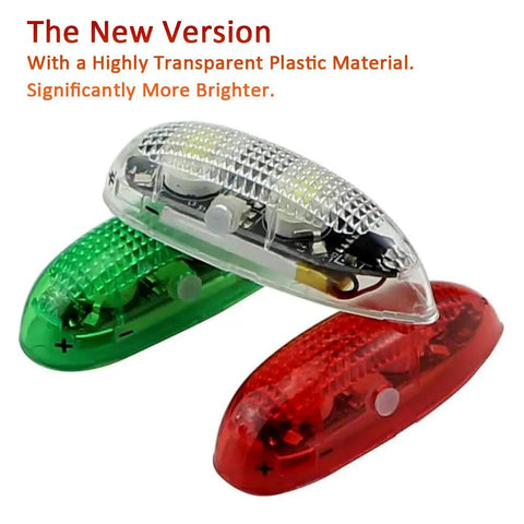 Rechargeable RC Plane LED Light Kit with red, green, white flashing lights for jet airplane fixed wing aircraft and quadcopter