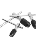 Heavy Duty Adjustable Ratcheting Tap Wrench With T Handle Screwdriver Die Tool For M3 To M6 Alloy Steel Perfect Fast Machine Repair In The Shop, alloy steel tap wrench set