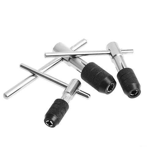Heavy Duty Adjustable Ratcheting Tap Wrench With T Handle Screwdriver Die Tool For M3 To M6 Alloy Steel Perfect Fast Machine Repair In The Shop, alloy steel tap wrench set