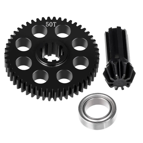 Heavy Duty Metal Differential RC Spur Gear Kit For MJX Hyper Go 1 14 And 1 16 Models with 50T main gear and pinion