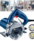 Pro Grade Stone Cutting Machine Featuring A Hella Powerful 1400 Watt Motor And Rapid 13200 RPM Speed for clean cuts on concrete and tile.