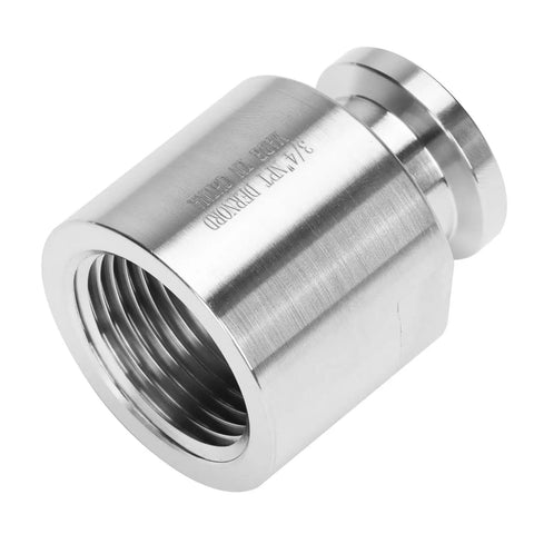 Half Inch Tri Clamp Adapter To Three Quarter Inch FNPT Ferrule Sanitary Pipe Fitting Made Of Stainless Steel 304