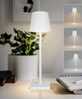 15.4 Inch LED Cordless Table Lamp With 3 Color Dimmable Light, 5000mAh USB Rechargeable Touch Night Light in a room setting