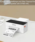 LabelRange thermal printer printing 4x6 direct thermal shipping labels for fast crystal clear printing on a desk
