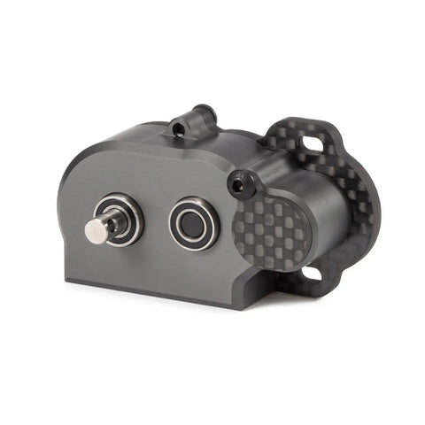 Tiny Gearbox With Adapter Plate For Straight Axle Builds, Ultra Light 44G Aluminum Case, Carbon Motor Plate, Titanium Output Shaft