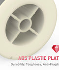 Close-up of ABS plastic spool for Flux Core Gasless MIG Welding Wire E71T-GS For Mild Carbon Steel 0.030 Inch Diameter 2 Pound Spool