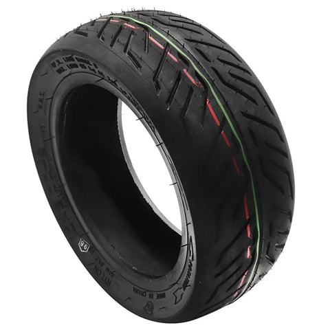 Tubeless 10x3.00-6 electric scooter tire with rock solid traction on wet or dry surfaces and 90D inner tube included.