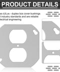 Four Pack 4 Inch Round Electrical Box Covers For Octagon And Round Junction Boxes, steel wall plate replacement