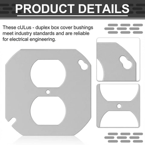Four Pack 4 Inch Round Electrical Box Covers For Octagon And Round Junction Boxes, steel wall plate replacement