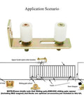 Slide Gate Guide Roller With L Post Bracket Adjustable Dual Nylon Rollers For Patio Doors And Sliding Gates Built To Last