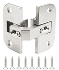 Adjustable Pie Cut Corner Hinge Replacing Grass 975 And Hafele Mepla Ssp Series Nickel Plated Cabinet Hardware with screws.