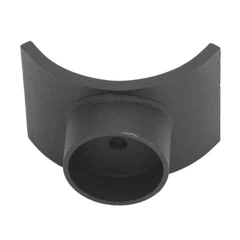 Heavy Duty Iron Bottle Jack Saddle for Dana 60 70 80 Axles, fits up to 4 inch tubes, black iron curved design