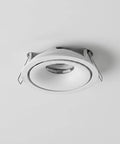 OUNONA Recessed Lighting Trims: Spotlight Downlight Holder, MR16/GU10 Retrofit Eyeball Light Fixture Mounting Frame in white.