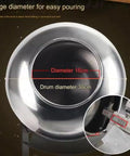 Commercial Sugar Coater Machine Electric Candy Polisher With Multiple Speed Knobs And Built In Dryer Box For Smooth Batch Runs And Zero Sweat Production showing 30cm stainless steel drum for easy pouring.
