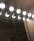G25 LED Vanity Bulbs 450 Lumens 2700K Soft White Light Non Dimmable 40 Watt Equivalent in bathroom mirror setup