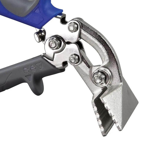 Close-up of Hand Seamer With 3-Inch Jaw Offset Metal Seamer For Bending 22 Gauge Steel And 24 Gauge Stainless, showing compound leverage