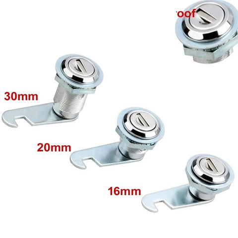 Lock Kit With 16mm 20mm And 30mm Options For Outdoor Mailboxes File Cabinets Tool Boxes And Lockers Durable Metal Weatherproof Hardware MX06G 1Pcs Easy Install Latch System