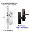 Sleek Black WiFi Smart Door Lock Featuring Fingerprint And Password Entry With App Control IC Card Backup Dead Easy Setup No Sweat Operation Solid Protection For Your Front Door Upgrade dimensions and features with universal installation.