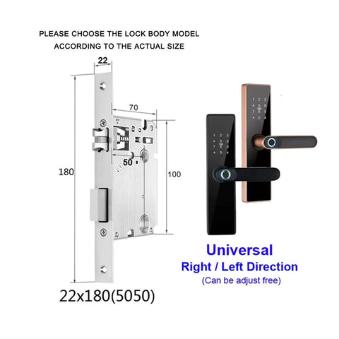Straight Up Smart WiFi Door Lock Kicking Traditional Keys To The Curb Featuring Rapid Fingerprints Password Entry IC Card Reader And USB Charging For Totally Secure Keyless Home Entry Red Bronze lock body dimensions and design.