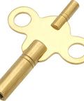 Size 4 Brass Double End Clock Key Mainspring Winding Tool For Watches, Fits 1.95mm And 3.25mm Holes, Clock Repair Accessory