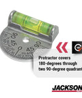 Replacement Dial Set Welding Level DSL Protractor For Curv O Mark Tools 180 Degree Adjustable Bubble Protractor with Quadrants