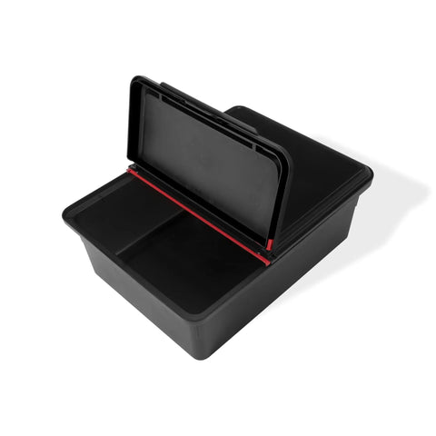 Weather Resistant Outdoor Storage Bin For Grill Tools And Gear With Hinged Lid Grab And Go Drop In Fit For Grill Side Tables And Open Carts