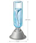 KidzLabs Tornado Maker Kit For Kids - Hands-On Weather Experiment with a tornado in a 26.5cm tall bottle on a gray stand.