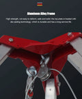 Close-up of Darn Sturdy Portable Emergency Rescue Tripod With 30 Meter Winch And Legit Aluminum Frame for secure lifting and stability.