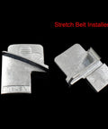 Two Piece Belt Removal And Installation Tool Set For Timing Belts, Aluminum Alloy Belt Remover And Installer Tools shown on black