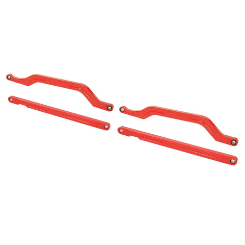 Radius Arm For Polaris RZR XP 1000 And XP 4 1000 Beefed Up High Clearance Rear Boxed Arms Aluminum And 304 Stainless Steel Red Powder Coated Off Road Durable Upgrade, red rear arms