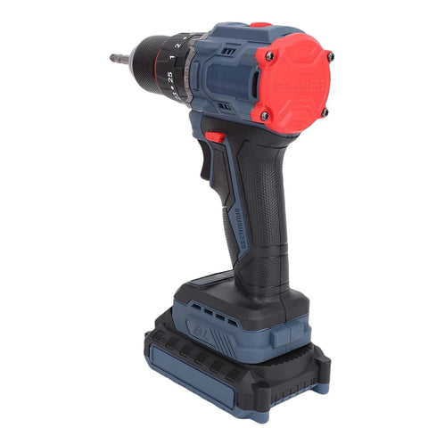 Heavy Duty Brushless Cordless Drill Beast Mode 45Nm Torque With 2000Mah Battery showing ergonomic handle and brushless motor design.