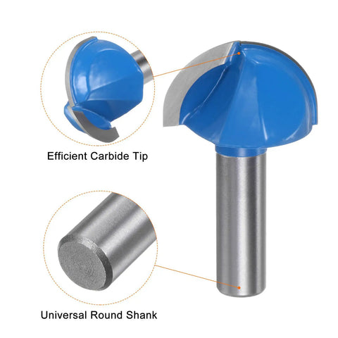 Shop Approved Core Box Router Bit With Half Inch Shank Ideal For Fluted Cabinets And Drawer Fronts Designed To Run Slick And Deliver Zero Tear Out On Hard Maple Or Oak Boards Today, showing efficient carbide tip and round shank.