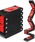 Foldable Level Tool For Woodworking With 180 Degree, 90 Degree, And 45 Degree Bubbles, Pro Grade Multi Function Leveler, ABS shell