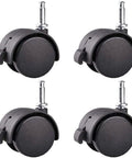 Roll Like Butter With These Tough Office Chair Casters Universal Furniture Mover Wheels Quick Snap On Setup Silent Glide Replacement Parts Set Of Four Solid Build Ready To Go Today. Set of four black office chair caster wheels with 360-degree swivel.