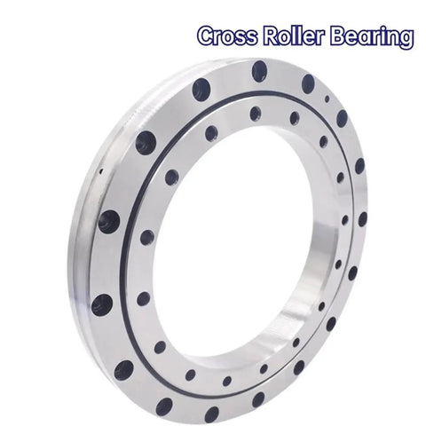 Heavy Duty XSU080168 Cross Roller Bearing For CNC Machine Tool Rotary Tables, showing robust metal design with precision holes.