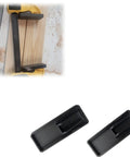 2 Pack Replacement Clamp Pads For Hand Ratchet Bar Clamps, No Fuss Tool Free Install, Snug Grip Pads With Bracket, Compatible With Standard DeWalt Style Clamps, Durable, Non Slip Surface, Easy Swap For Tight Secure Holds on black clamps