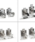 Copper Drawer Locks For Cabinets And Cupboards With Desk Hasp And Cam Lock Latch Heavy Duty Keyed Locking With Two Keys