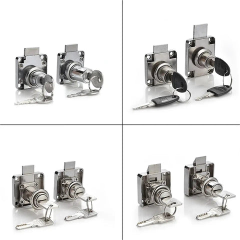 Copper Drawer Locks For Cabinets And Cupboards With Desk Hasp And Cam Lock Latch Heavy Duty Keyed Locking With Two Keys