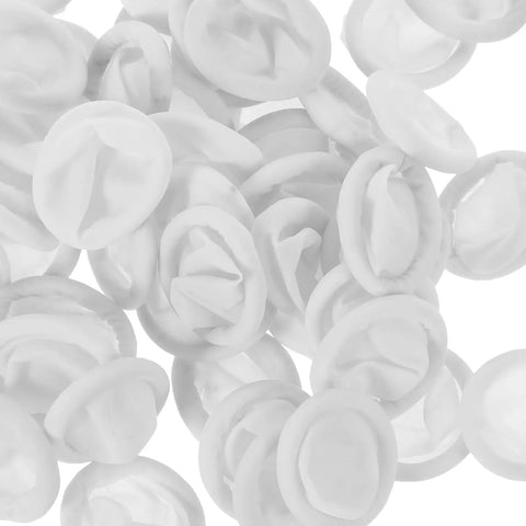 Top Shelf 100 Pack Nitrile Finger Protectors Anti Static Finger Cots For Electronics Cleanroom Jobs, white fingertip guards.