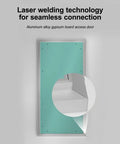 Kick Ass Heavy Duty Aluminum Alloy Wall Access Panel Attic Hatch Door with laser welded turquoise gypsum surface.