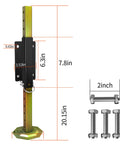 Keep Your Rig Rock Solid With Boss Grade Telescoping Stabilizer Jacks 2500 Lb Capacity, detailed dimensions and screw mount kit.