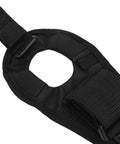 Close-up of Waterproof Diving Flashlight Arm Strap And Wrist Holster with Neoprene Glove Mount for Underwater Adventures.